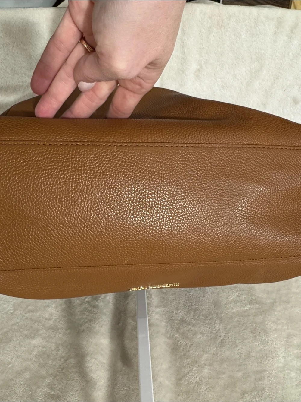 Michael Kors Evie Hobo Pebbled Leather Shoulder Bag